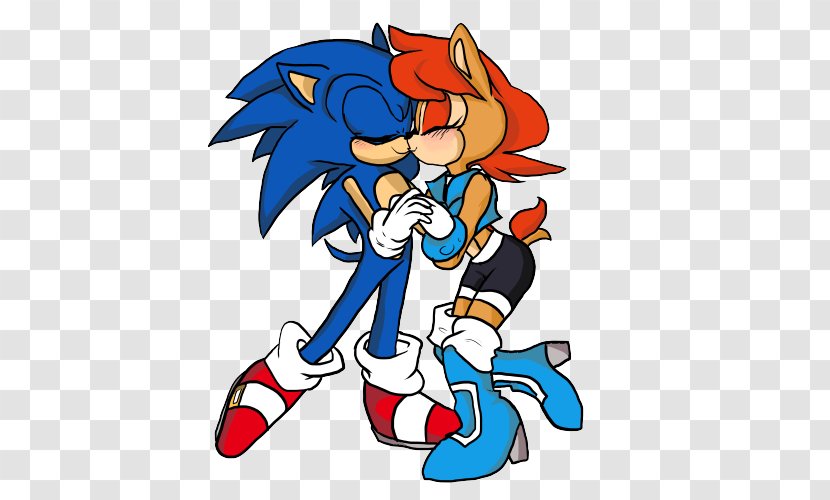 Sonic The Hedgehog Archie Comics International Kissing Day Character Transparent PNG