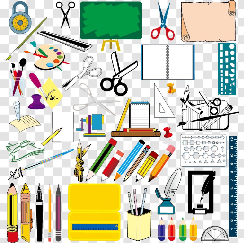 School Supplies Drawing - Technology - Vector Material, Transparent PNG