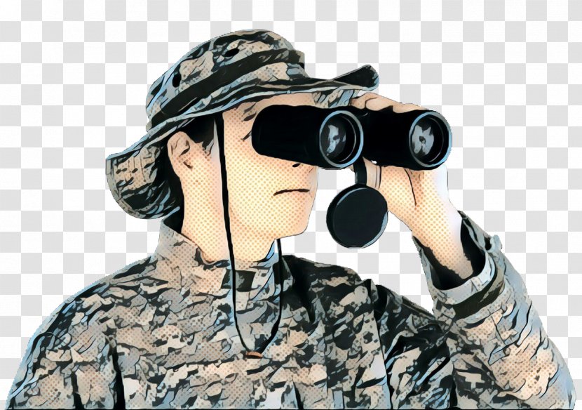 Cartoon Sunglasses - Military Camouflage - Gun Monocular Transparent PNG