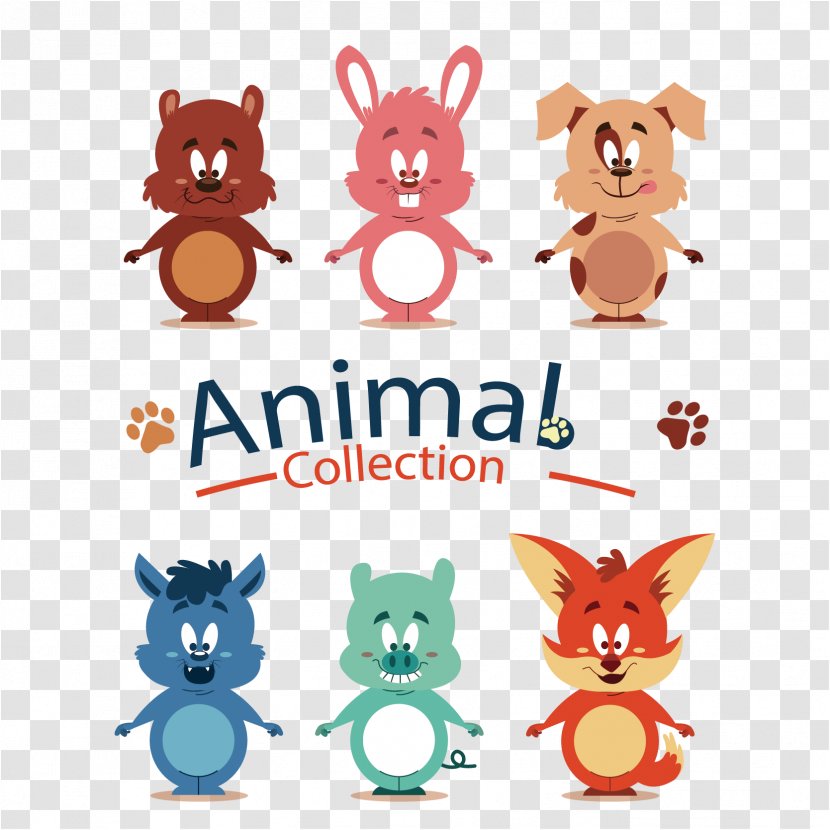 Animated Cartoon Download Euclidean Vector - Illustration - Cute Animals Material Design Transparent PNG