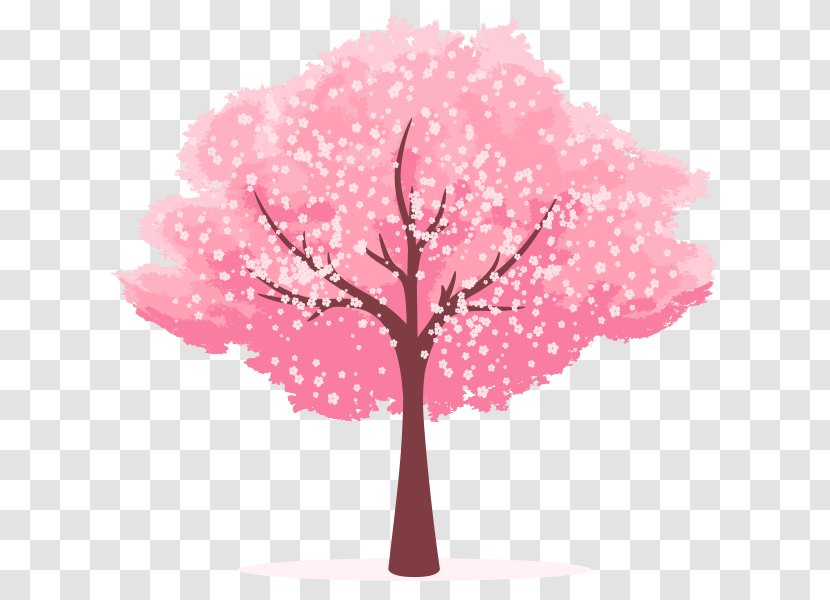 Cherry Blossom Clip Art - Food - Cartoon Hand Painted Tree Transparent PNG