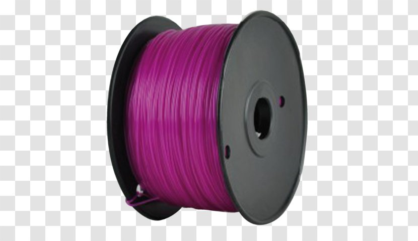 Purple 3D Printing Filament Polylactic Acid - 3d Computer Graphics Transparent PNG