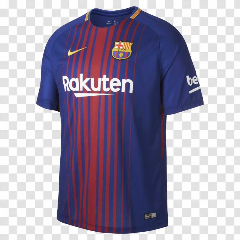 FC Barcelona T-shirt Sports Fan Jersey 2017–18 La Liga Football - Lionel Messi - Fc Transparent PNG
