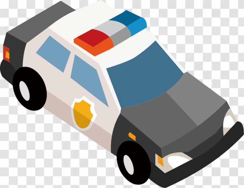 Police Car - Technology - Vector Floating Material Transparent PNG