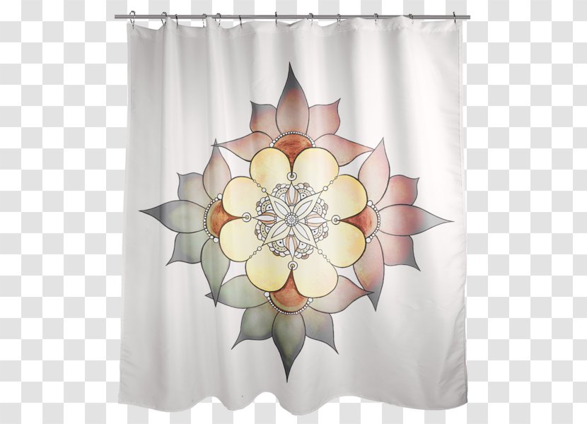 Light Curtain Douchegordijn Shower Bathtub - Flower - Owl Moon Transparent PNG