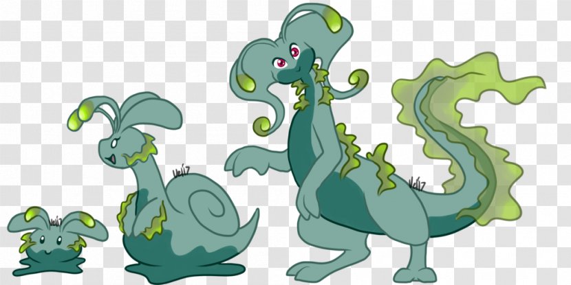 Goomy Sliggoo Alola Goodra Kalos - Burning Seaweed Transparent PNG