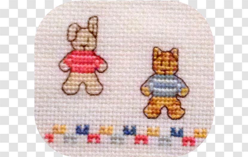 Towel Embroidery Cross-stitch Child Bib - Cross Stitch Transparent PNG