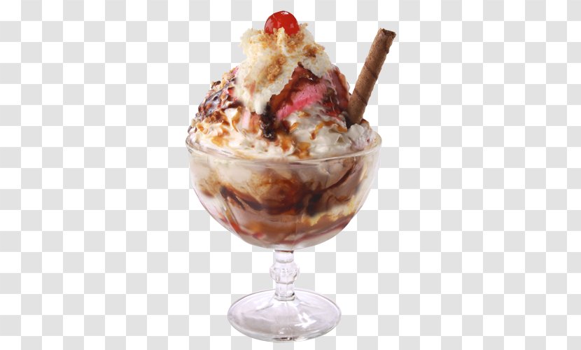 Sundae Knickerbocker Glory Parfait Dame Blanche Ice Cream - Snow Cone Transparent PNG