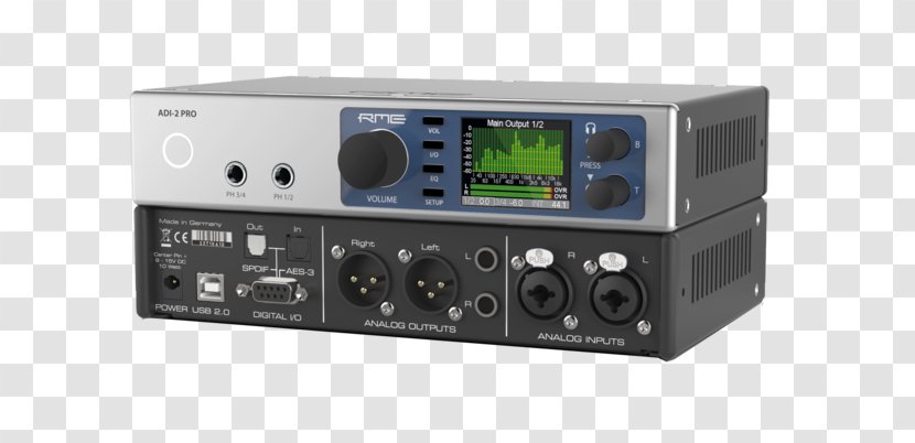 Digital-to-analog Converter Digital Audio Analog Devices RME Sound - Highend - USB Transparent PNG