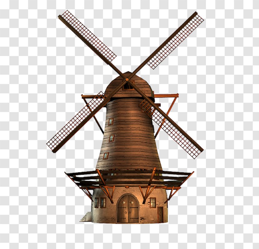 Windmill Wind Turbine Renewable Energy - Drawing Transparent PNG