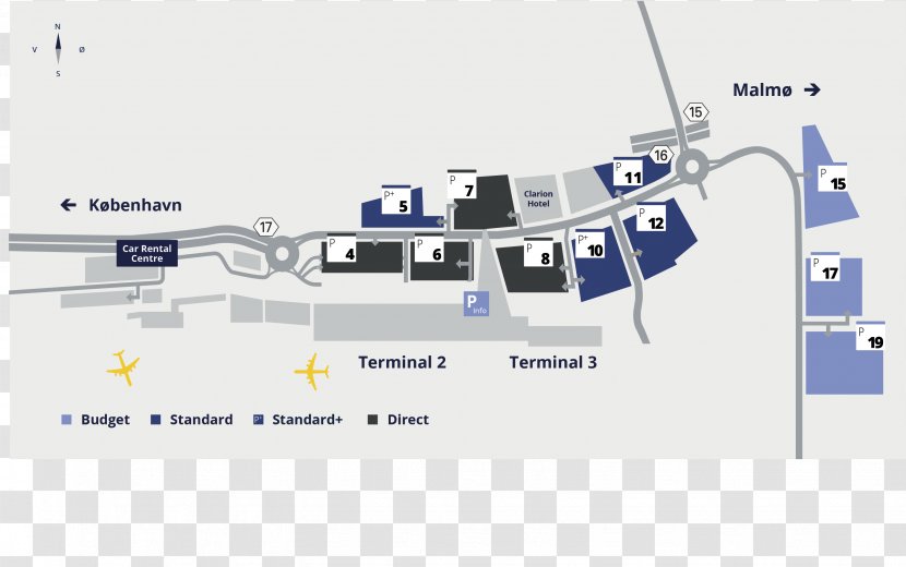 Airport Car Rental Centre Parking Lufthavnen - Brand - Mere Image Transparent PNG