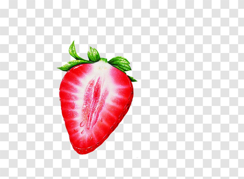 Smoothie Strawberry Juice Aedmaasikas Pyrus Xd7 Bretschneideri Wild - Vegetable - Hand-painted Transparent PNG