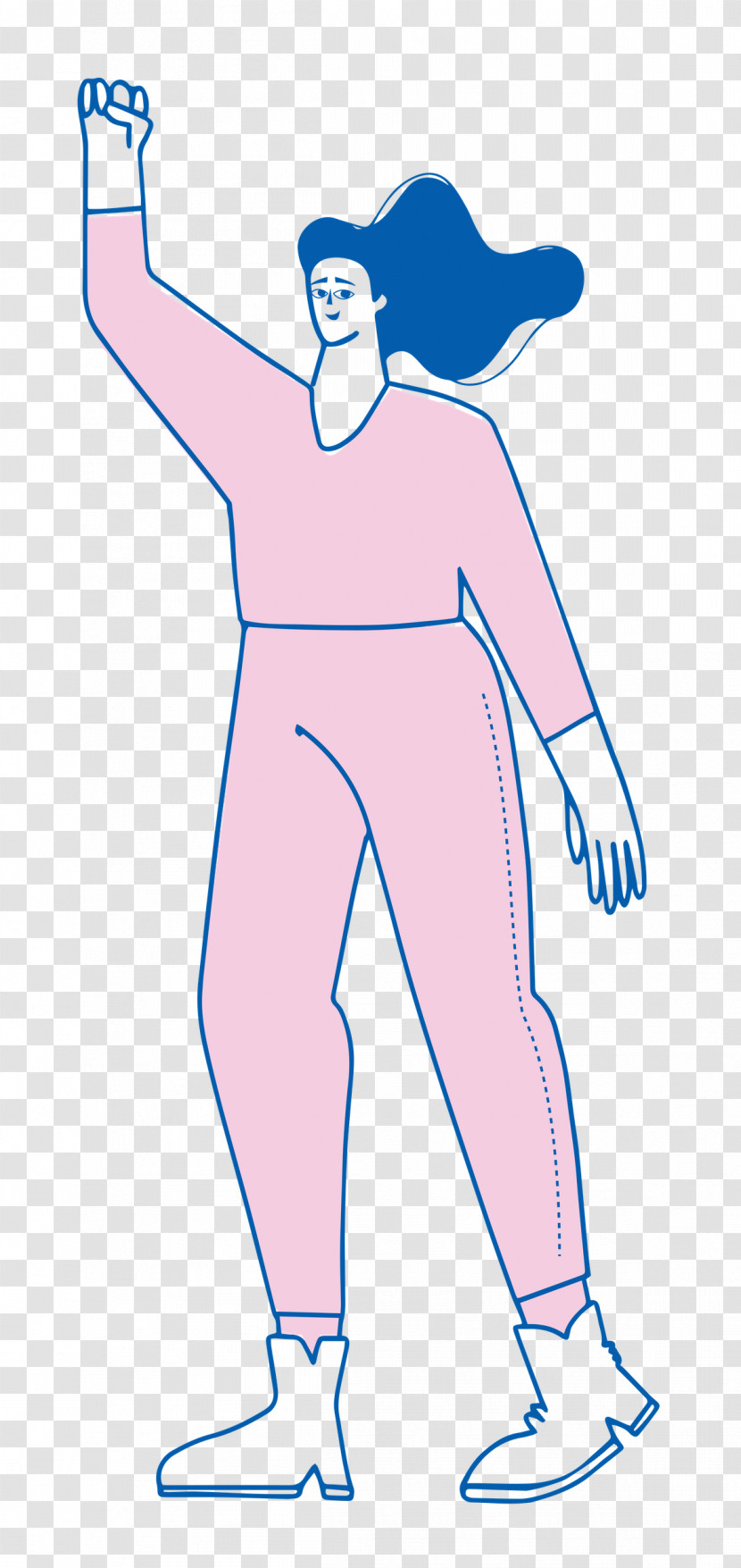 Girl Standing Transparent PNG