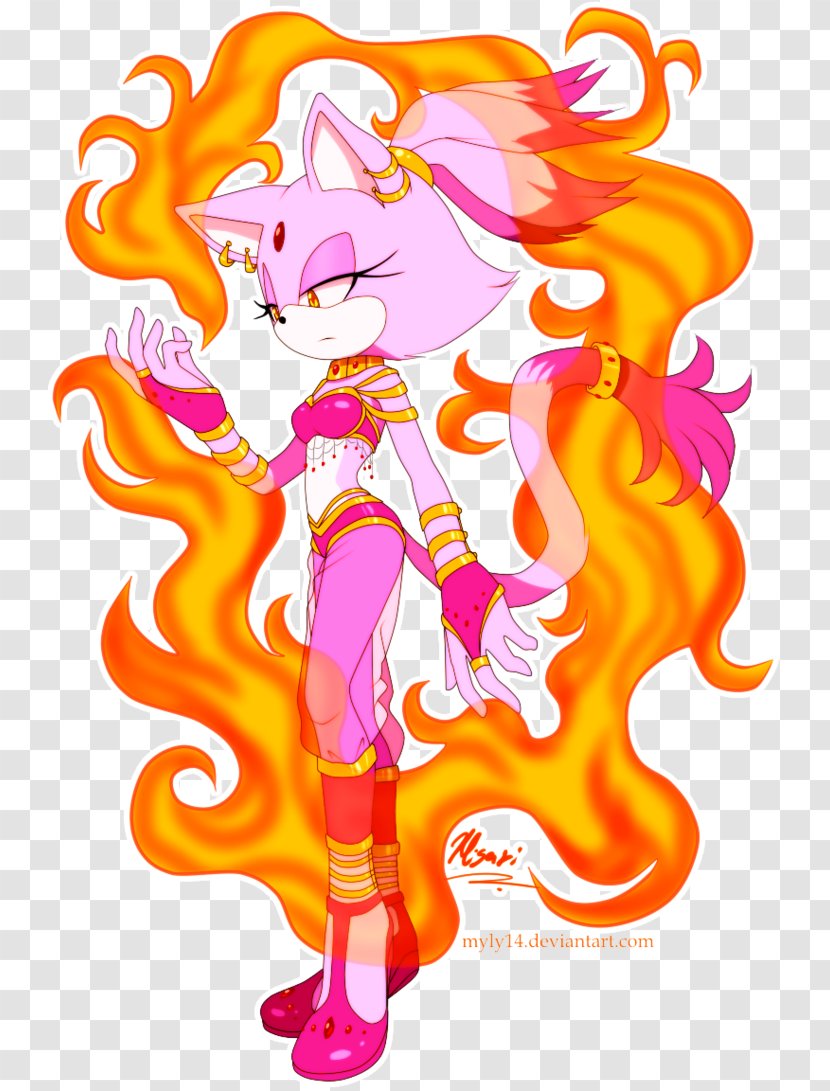 Sonic Rush The Hedgehog Cream Rabbit Blaze Cat - Vertebrate Transparent PNG