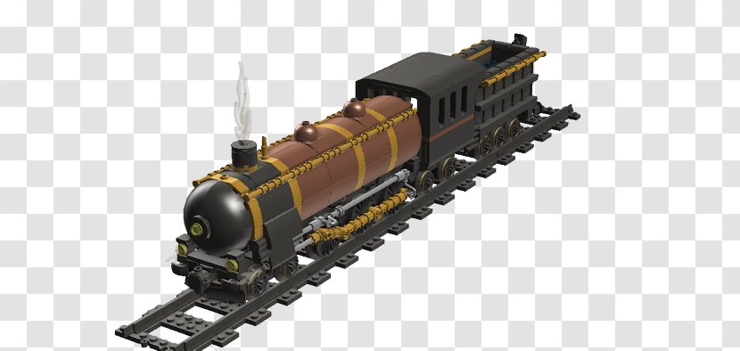 Train Railroad Car Rail Transport Steam Engine Locomotive - Lego Transparent PNG