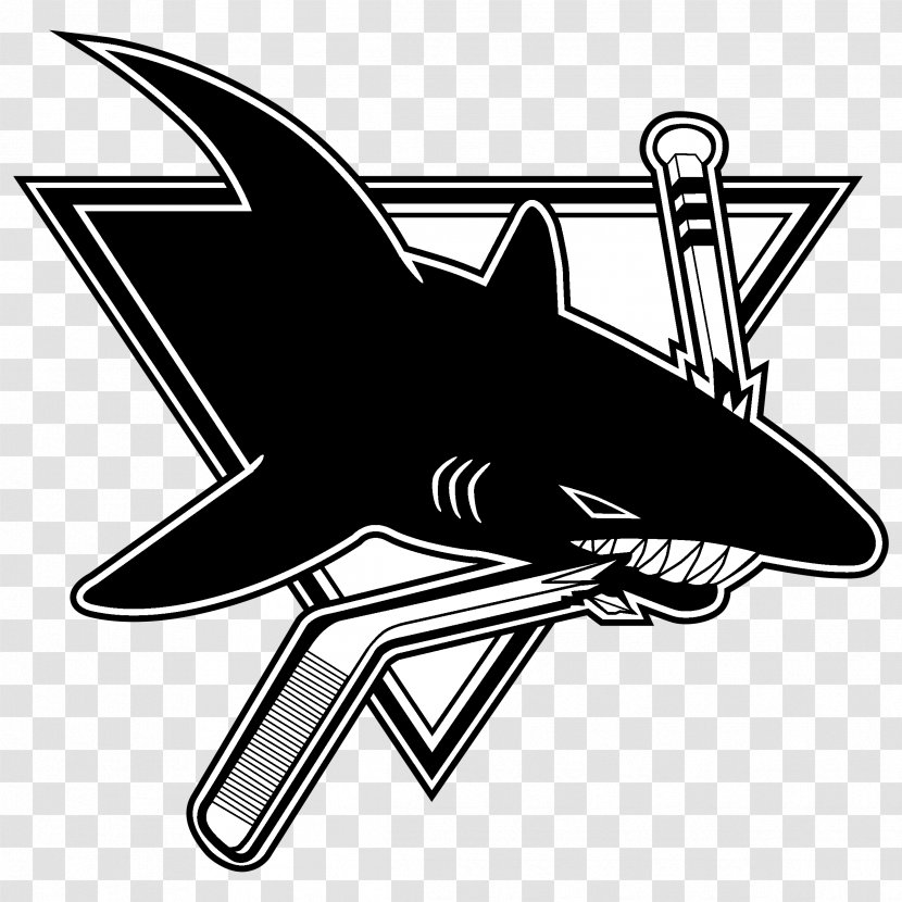 San Jose Sharks National Hockey League SAP Center At Ice Logo - Black And White - Eqb-501 Transparent PNG