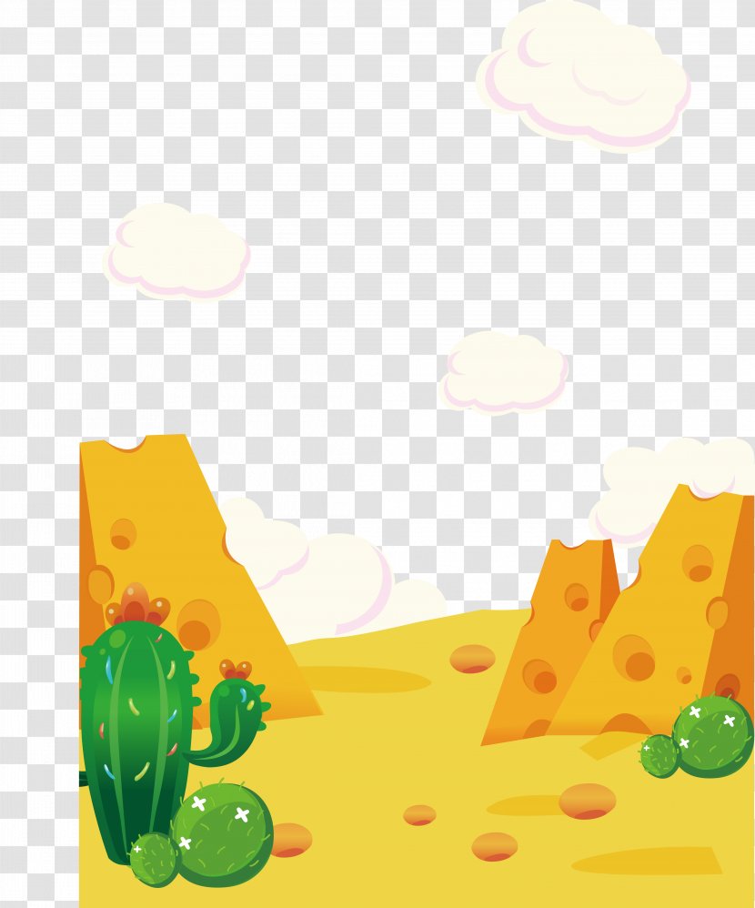 Desert Computer File - Meadow - Vector Cheese Stone Transparent PNG
