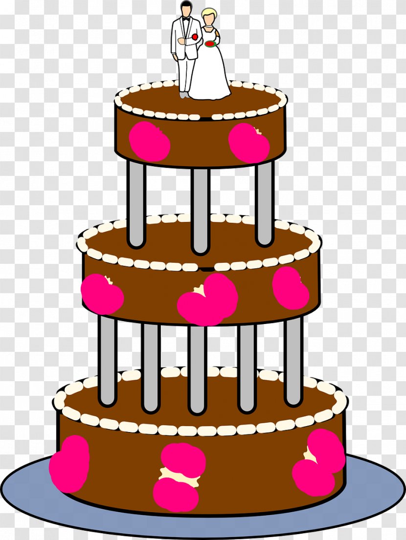 Wedding Cake Birthday Clip Art - Chocolate - Cakes Transparent PNG