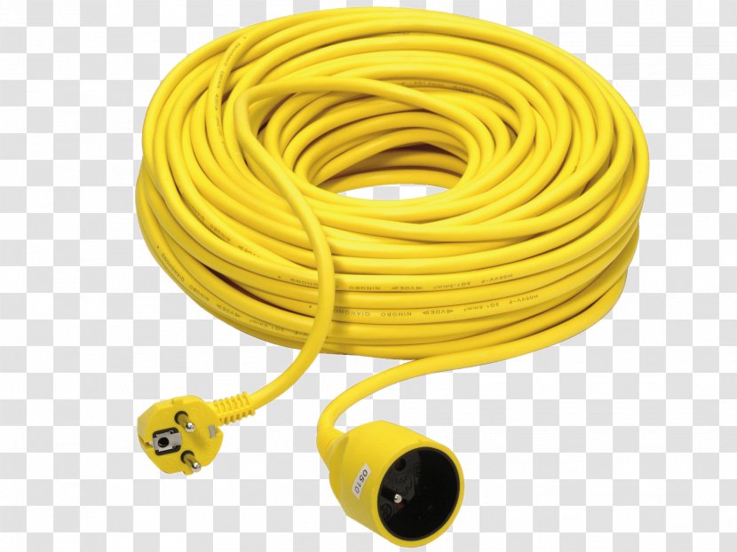 Extension Cords Rallonge 10m Yellow Verlengkabel - Cable - 20 MOranje Exin TW#VZN29Extension Transparent PNG