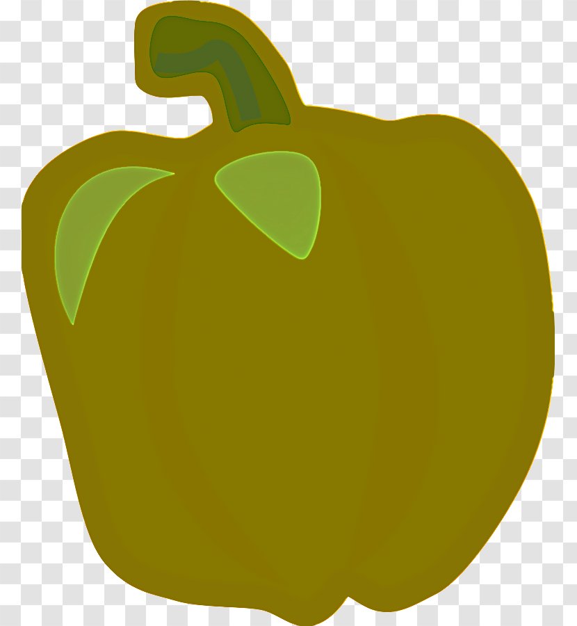 Bell Pepper Green Yellow Clip Art Capsicum - Vegetable Apple Transparent PNG
