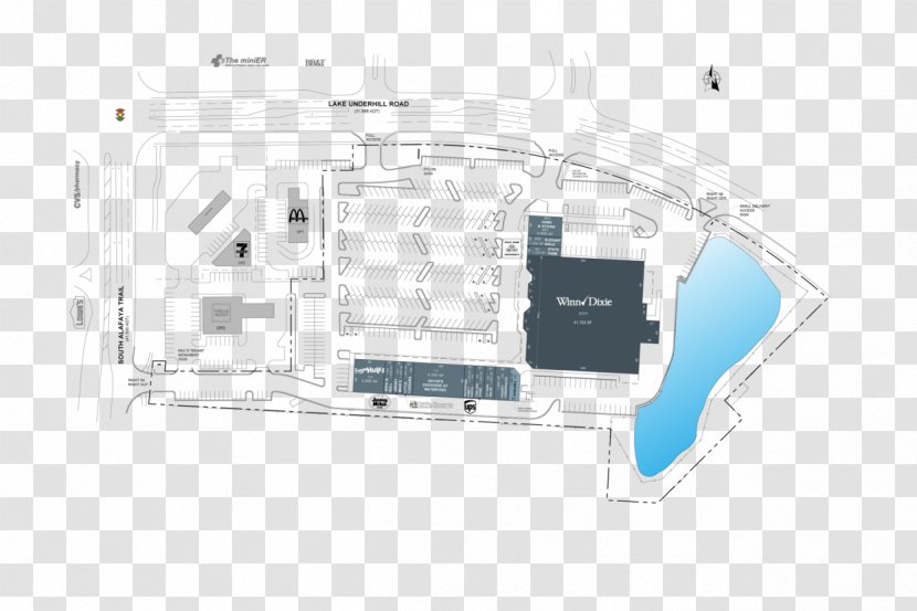 Kite Realty Lease 317 Waterford Lakes Parkway - Diagram - Village Road Transparent PNG