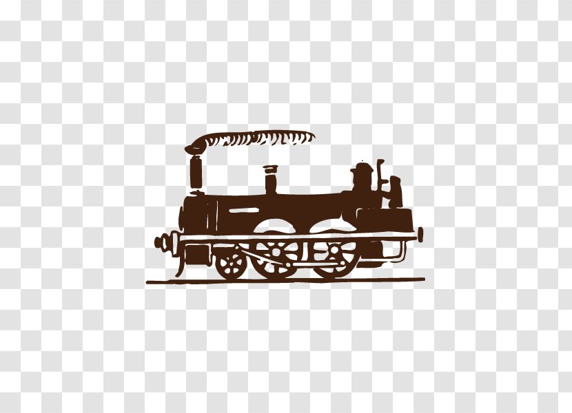 Train Rail Transport Euclidean Vector Illustration - Royaltyfree - Train,steam Train,Retro Transparent PNG