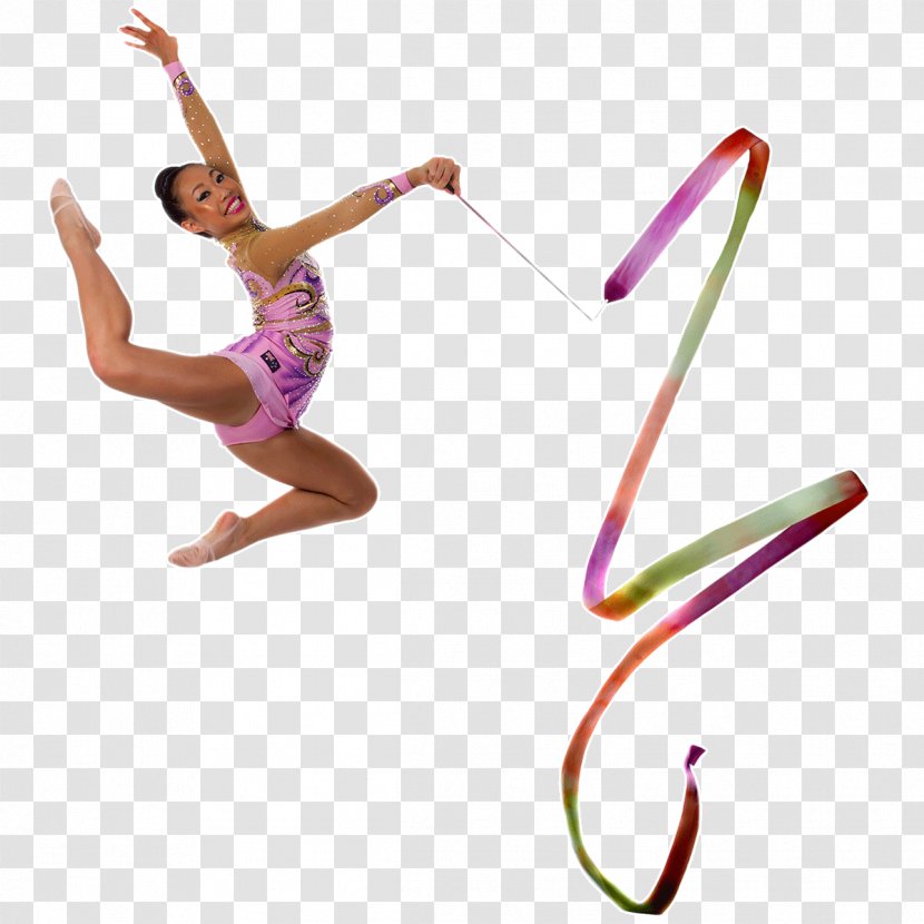 Ribbon Ballet Dancer Photography - Gymnast - Leaping Transparent PNG