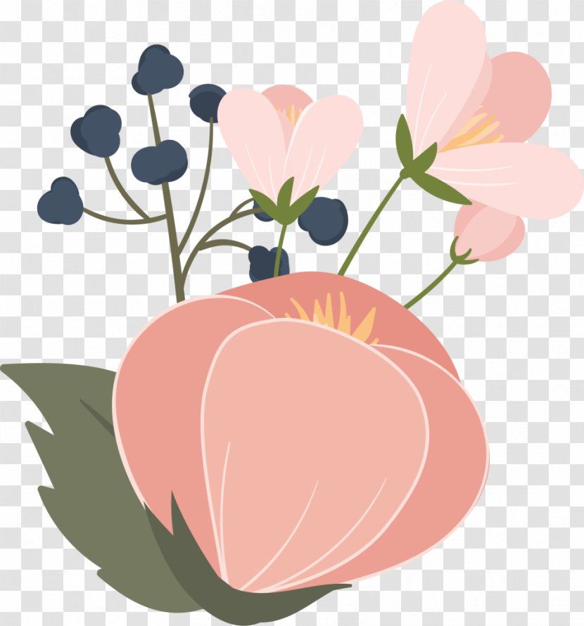 Rose Flower Vector Graphics Drawing Illustration Transparent PNG