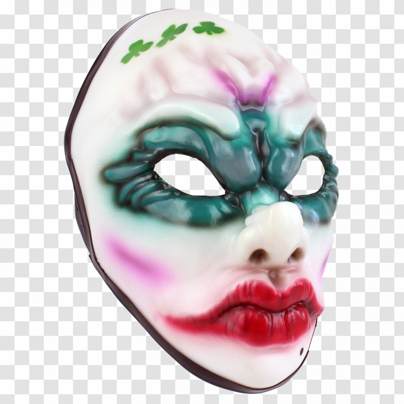 Payday 2 Replica Clover Mask Payday: The Heist Masquerade Ball - Supervillain Transparent PNG