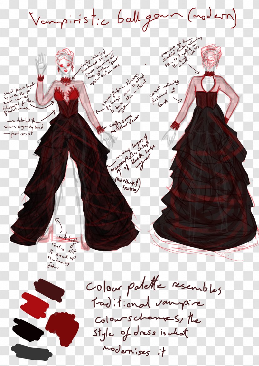 Costume Design Drawing Clothing Sketch - Christmas Transparent PNG