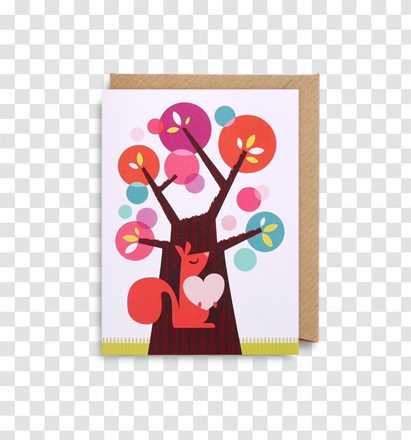 Greeting & Note Cards Squirrel Anniversary Illustration Mr Waffle Mini Card - Nadia Transparent PNG