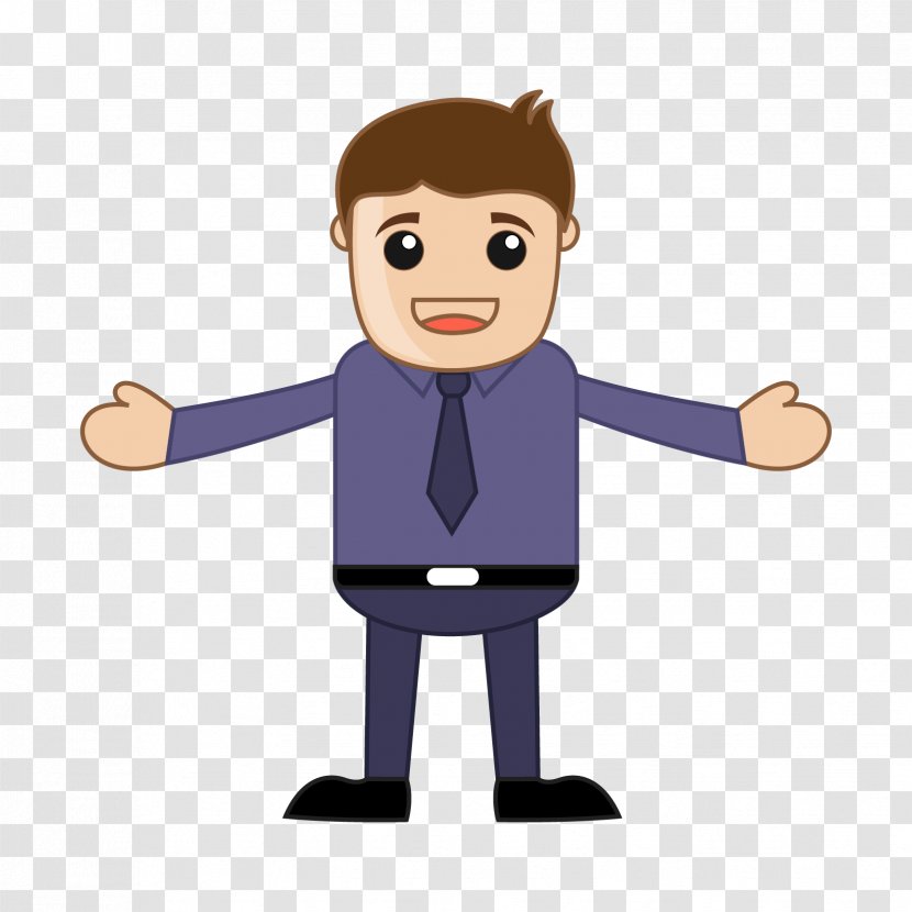 Stock Photography Royalty-free Clip Art - Hand - Cartoon Businessmen Welcome Gestures Transparent PNG