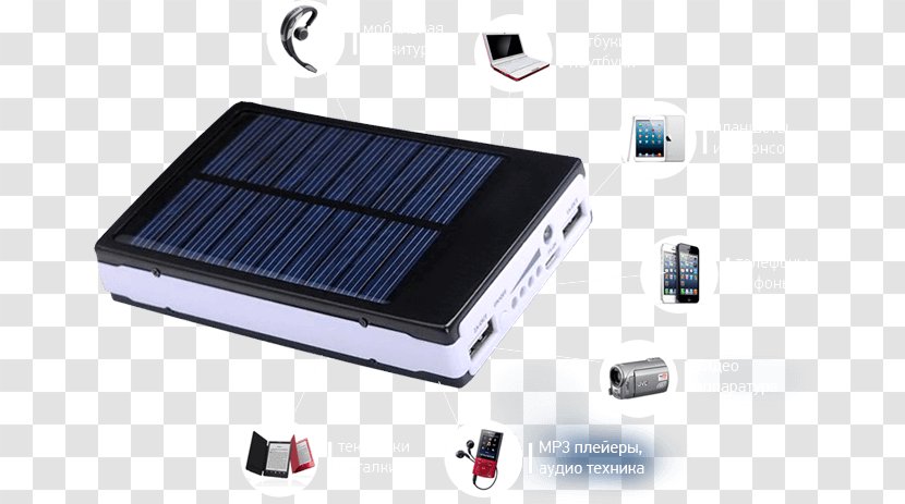 Battery Charger Solar Panels Electric Baterie Externă - Lightemitting Diode - Electronics Transparent PNG