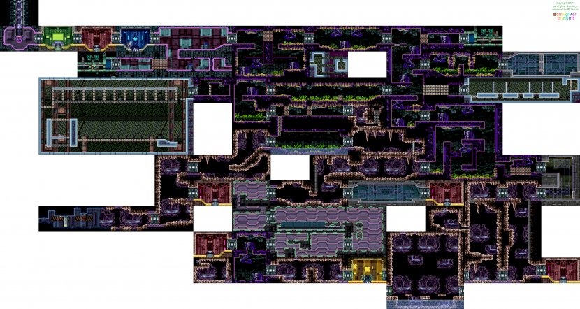 Metroid Fusion Super Level Design Video Game - Electronics - The Restaurant Door Map Transparent PNG