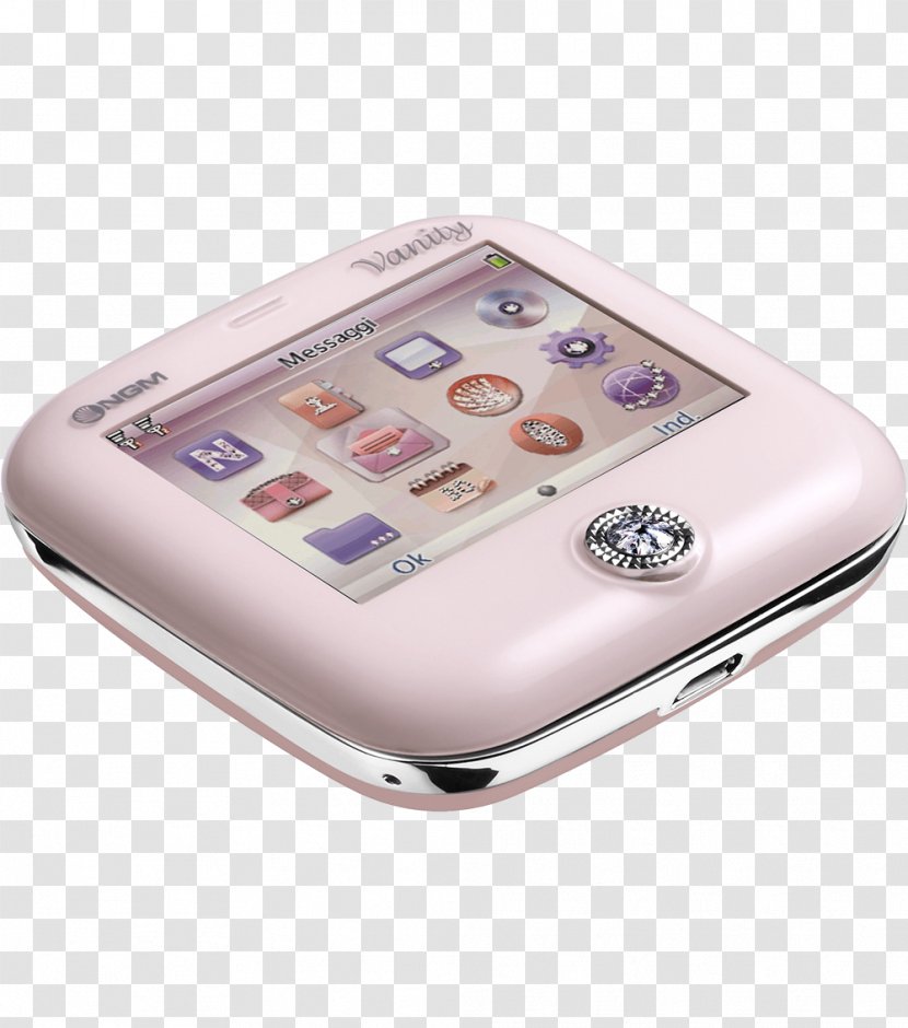 Mobile Phones New Generation NGM Vanity Evo Dual SIM - White - Pink Telephone Transparent PNG