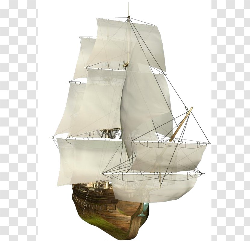 Oil Background - Caravel - Frigate Manila Galleon Transparent PNG