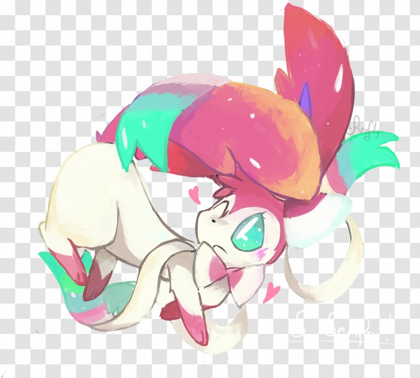 Pokémon X And Y Sylveon GO Illustration - Horse Like Mammal - Firefly Shiny Transparent PNG