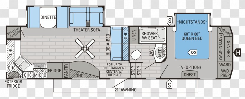 Campervans Jayco, Inc. Caravan Fifth Wheel Coupling - Engineering - Furniture Floor Plan Transparent PNG