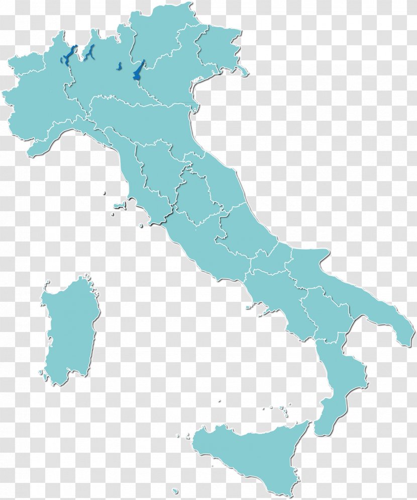 Regions Of Italy Northern Vector Map - Stock Photography Transparent PNG