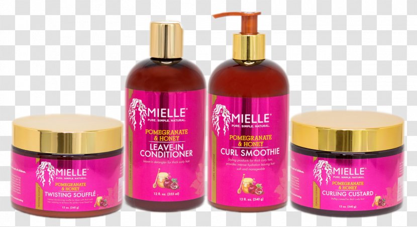 Mielle Organics Pomegranate & Honey Curling Custard Leave In Conditioner Cocktail Hair Care Styling Products - Ginger Gel Transparent PNG
