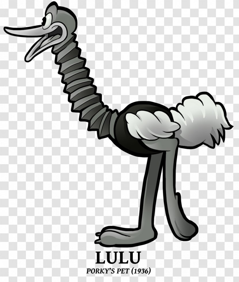 Common Ostrich Bird Beak Wing Clip Art - White Transparent PNG