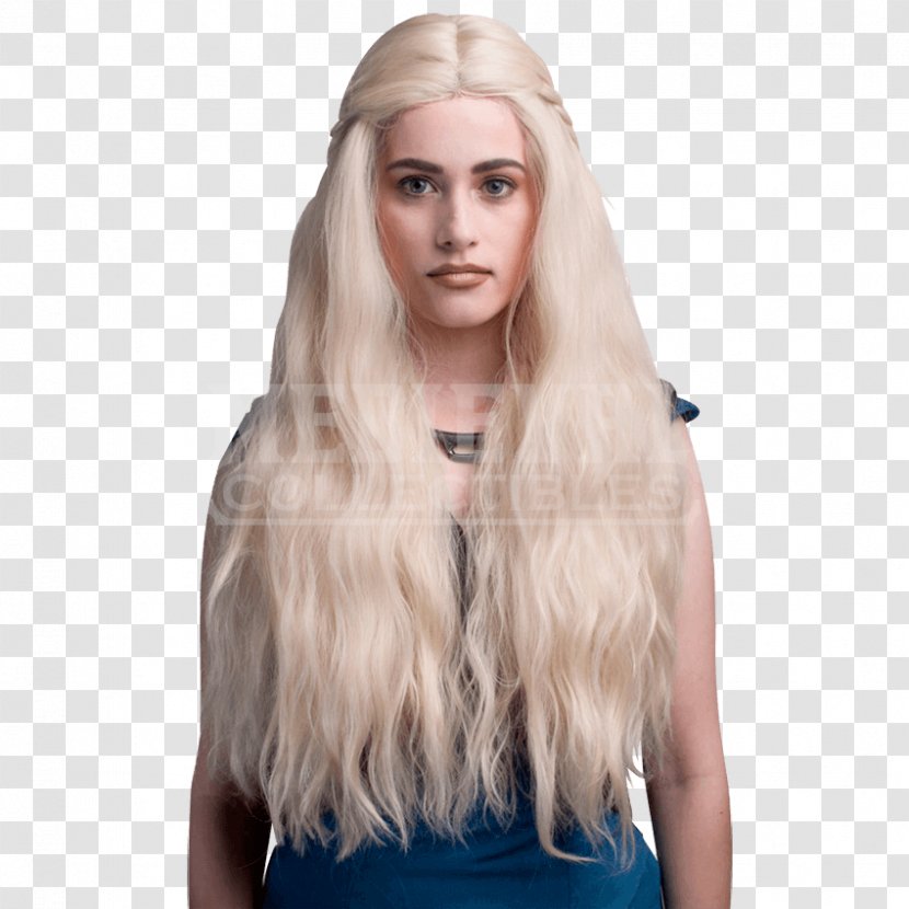 Blond Daenerys Targaryen Game Of Thrones Lace Wig - Hair Coloring Transparent PNG