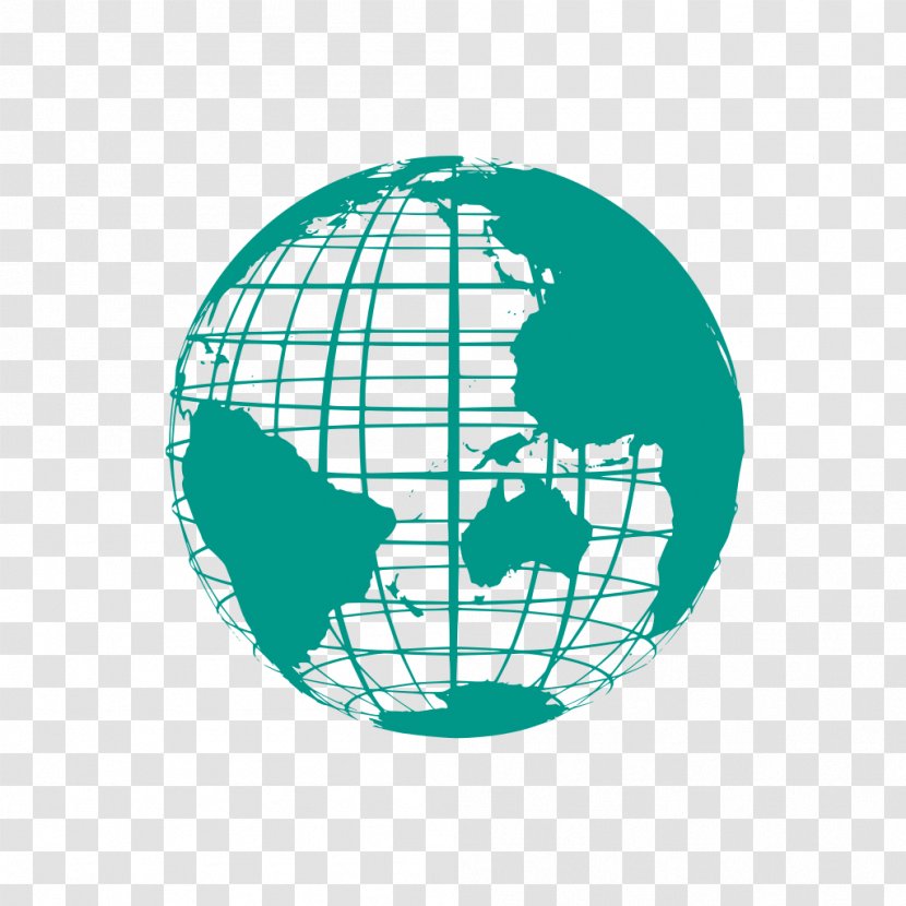 Earth Logo - History - Sphere Turquoise Transparent PNG