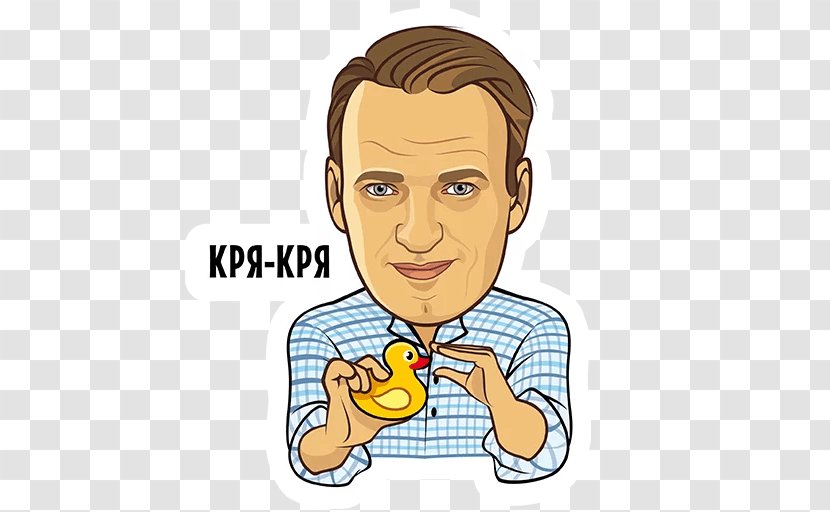 Alexei Navalny Telegram Sticker Messaging Apps Politician - Hand - Politics Of Russia Transparent PNG