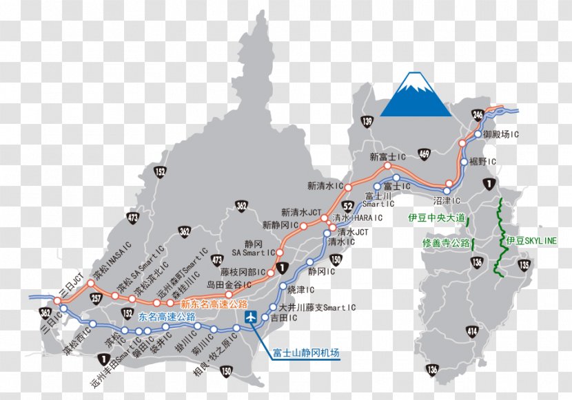 Hamamatsu Shizuoka Shimada Izu Peninsula Minamiizu - Area - Vi Map Transparent PNG