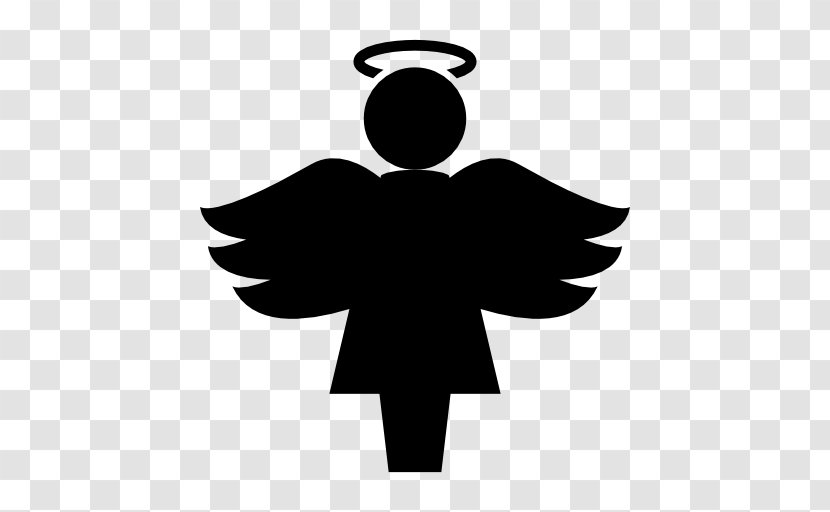 Angel - Autocad Dxf - Black And White Transparent PNG