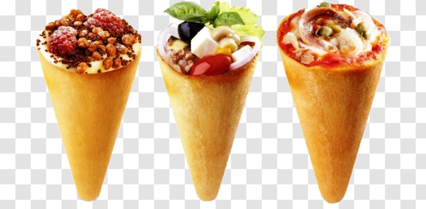 Pizza Ice Cream Cones Food - Ingredients Transparent PNG
