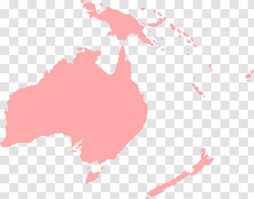 Australia Continent Sahul Shelf Map Clip Art - Of New Zealand Transparent PNG