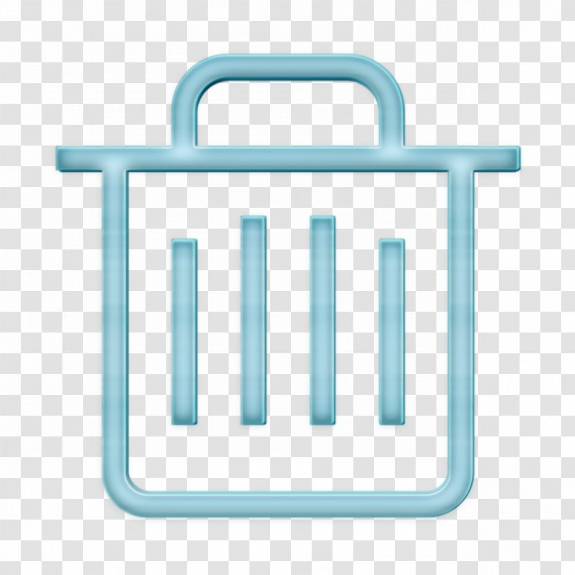 Can Icon Delete Recycle - Logo Aqua Transparent PNG