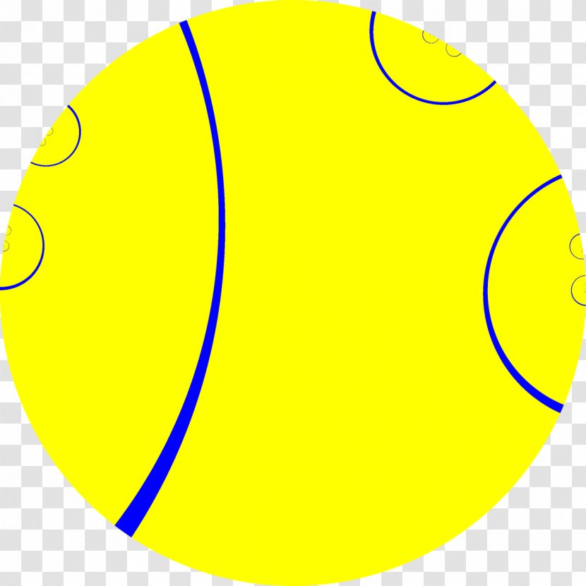 Tennis Ball - Smiley - Oval Smile Transparent PNG